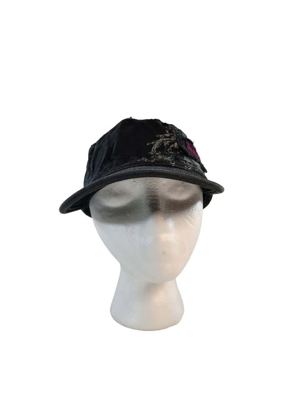 Women's Black & Pink Adjustable Trees Of Mystery Themed Cadet Cap
